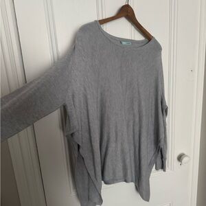 Maurices Light Gray Women's Poncho Sweater